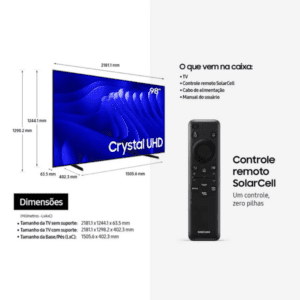 Samsung Smart Super Big TV 98" Crystal UHD 4K 98DU9000